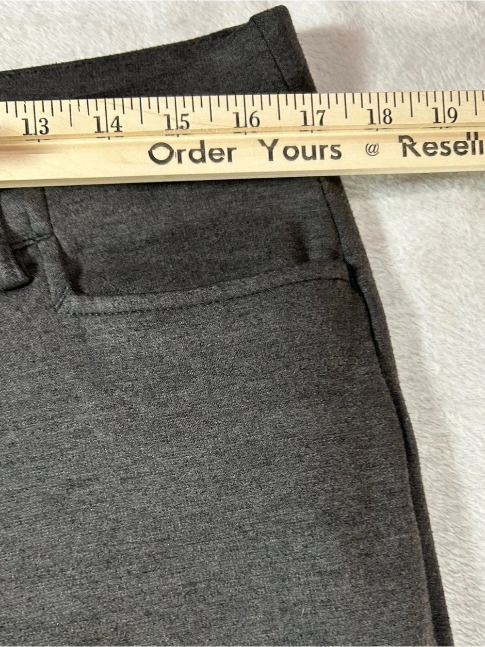 Riders By Lee Women’s Sz 14 Charcoal Gray Office Casual Straight Leg Dress Pants